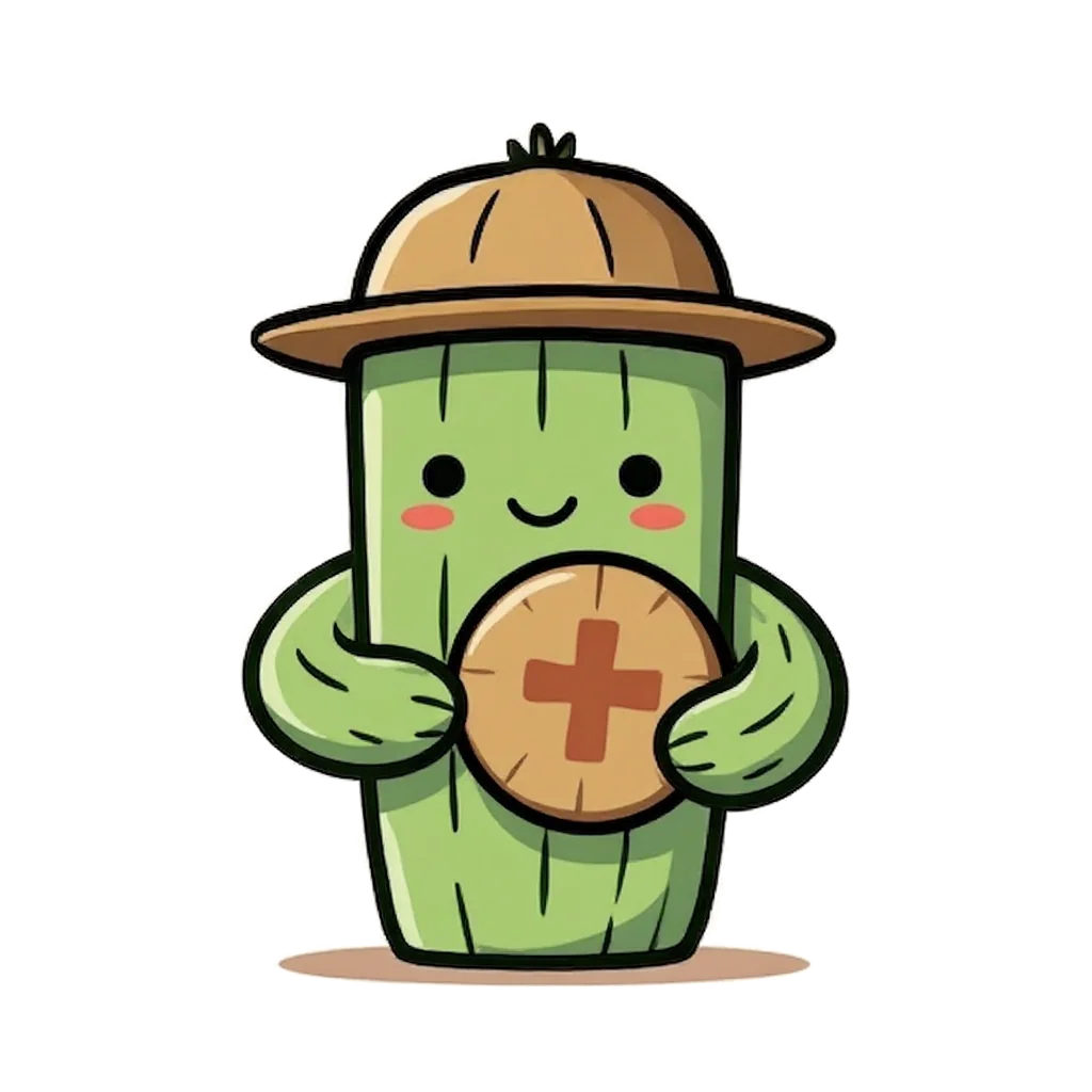 Spike, holding a small wooden shield forward, protecting your private data
